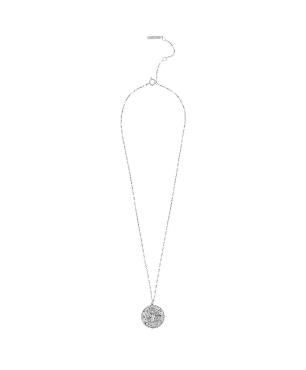 Olivia Burton Silver Lucky Bee Necklace