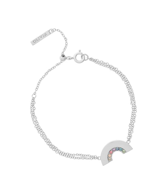 Olivia Burton Silver Rainbow Bracelet