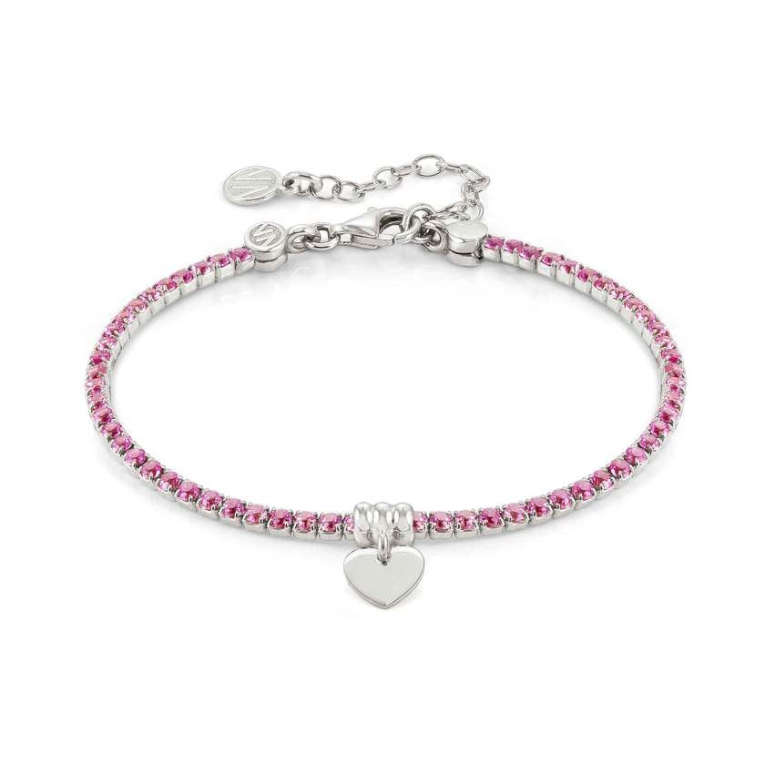 Nomination Chic Pink Crystal Heart Bracelet