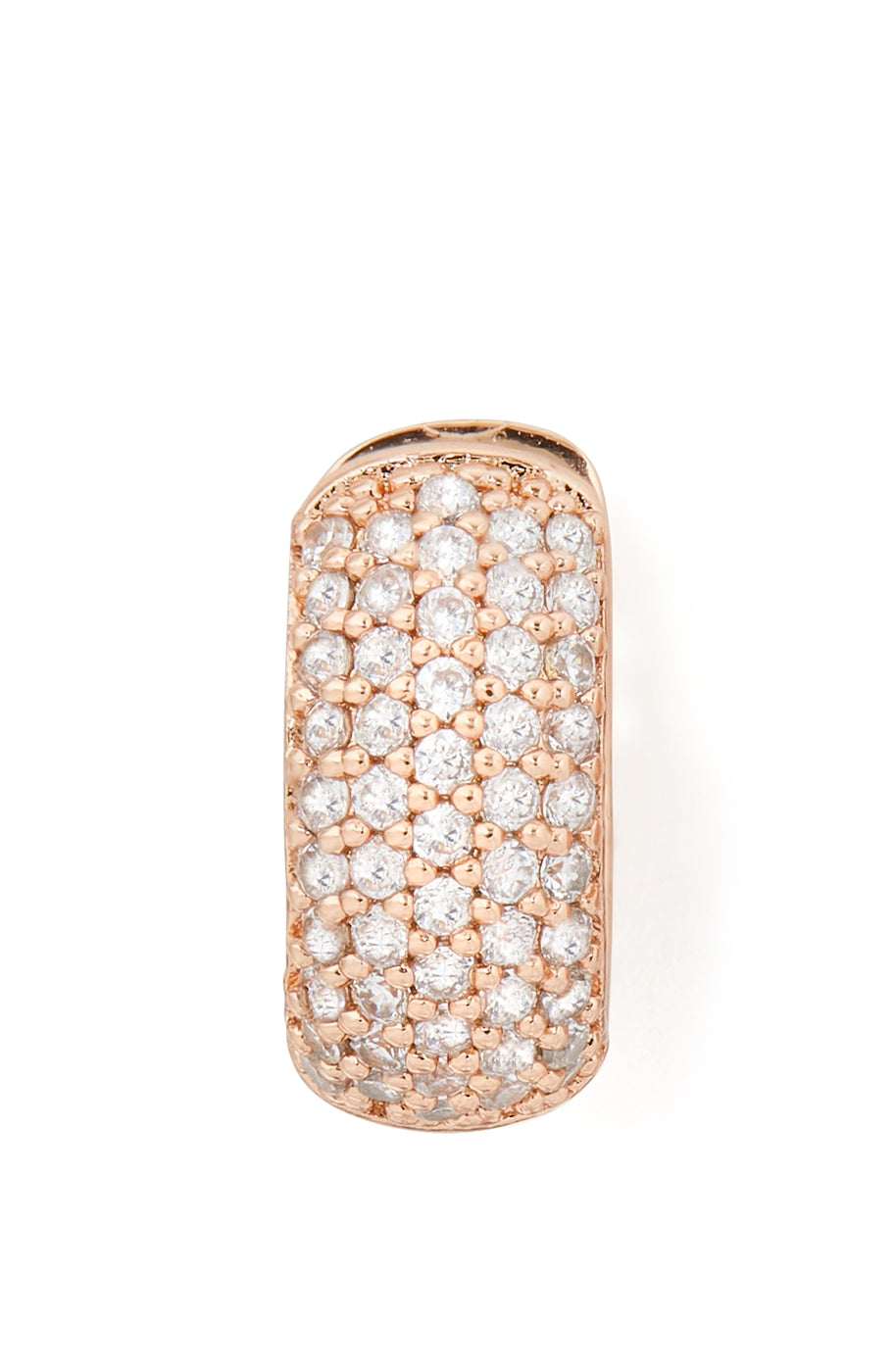 Kate Spade New York Rose-Gold Pavé Huggies