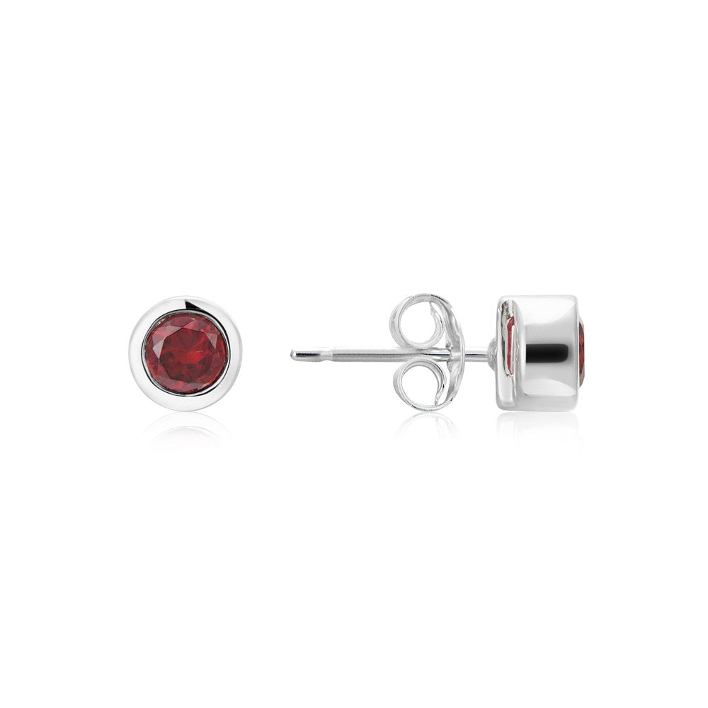 Argento January Birthstone Crystal Earrings