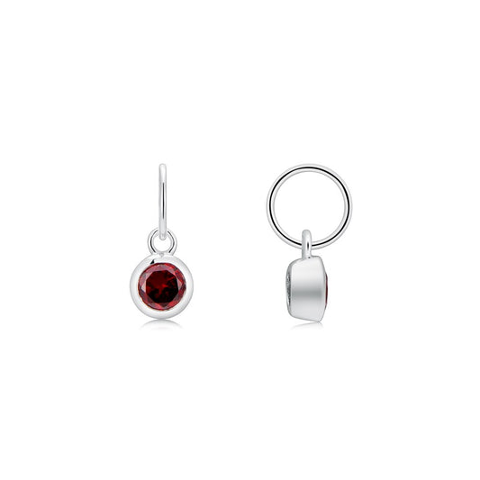 Argento January Birthstone Crystal Pendant Charm