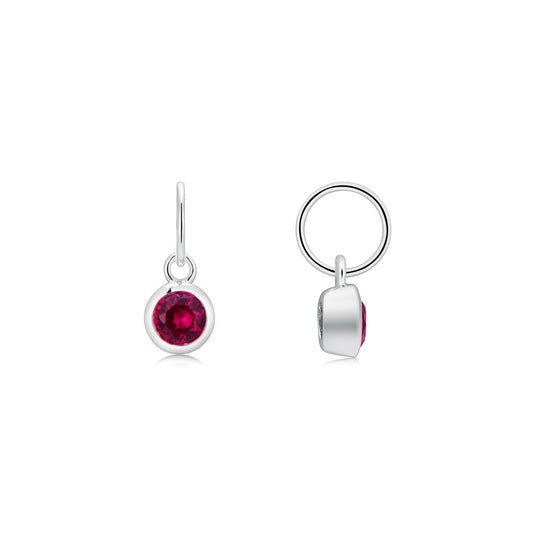 Argento July Birthstone Crystal Pendant Charm