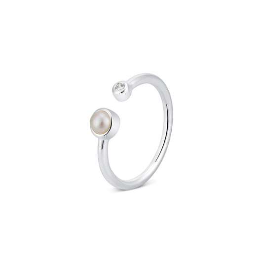 Argento June Birthstone Crystal Adjustable Ring