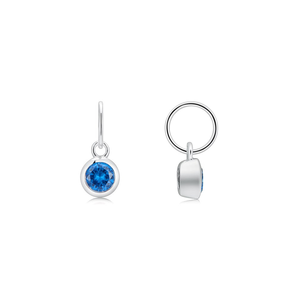 Argento September Birthstone Crystal Pendant Charm