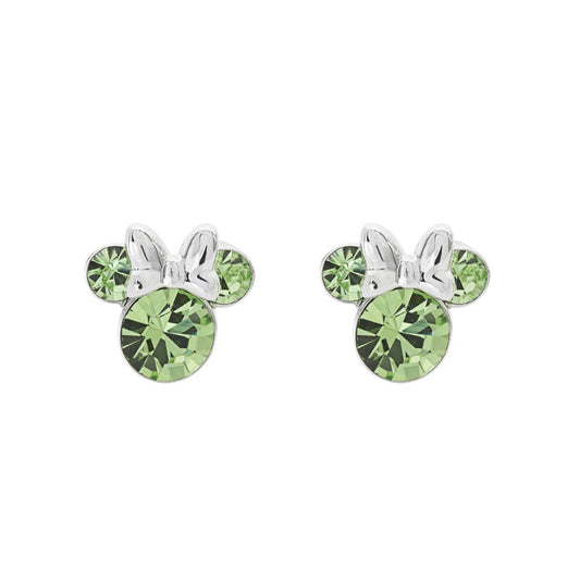 Disney Minnie Mouse August Birthstone Earrings