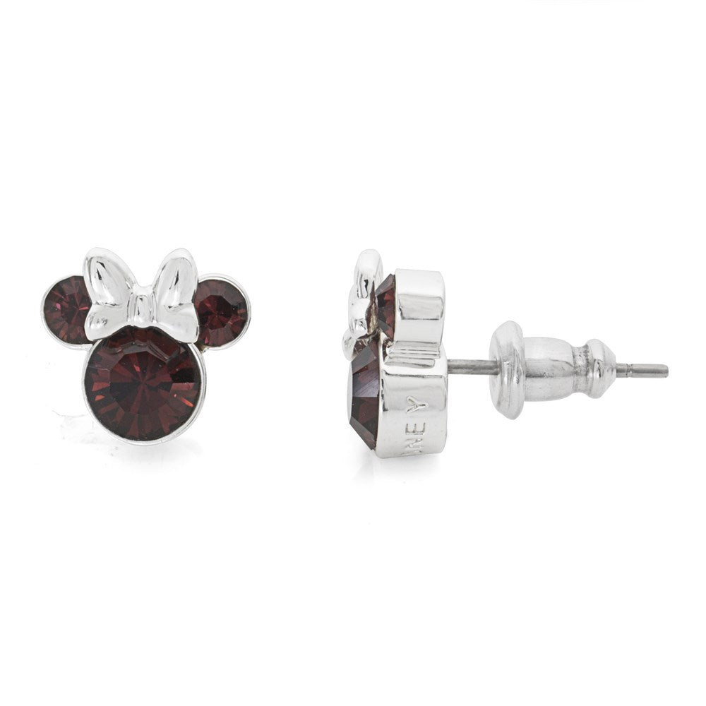Disney Minnie Mouse January Birthstone Earrings