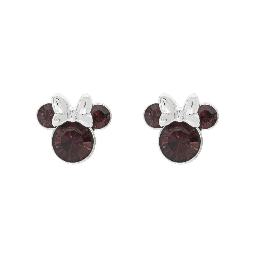 Disney Minnie Mouse January Birthstone Earrings