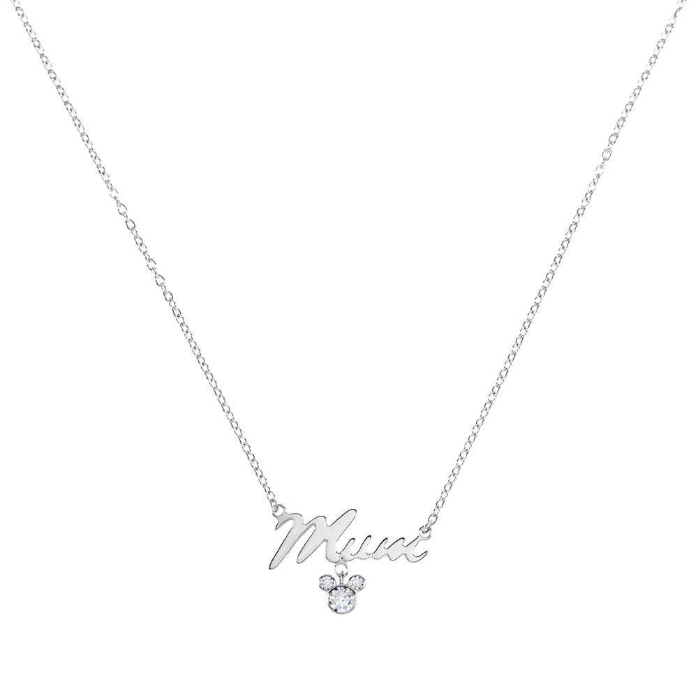 Disney Silver Mum Mickey Mouse Necklace