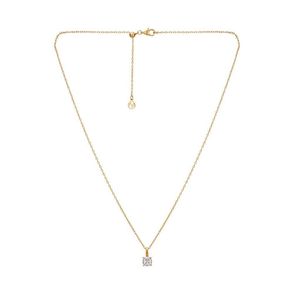 Argento Gold Solitaire Necklace