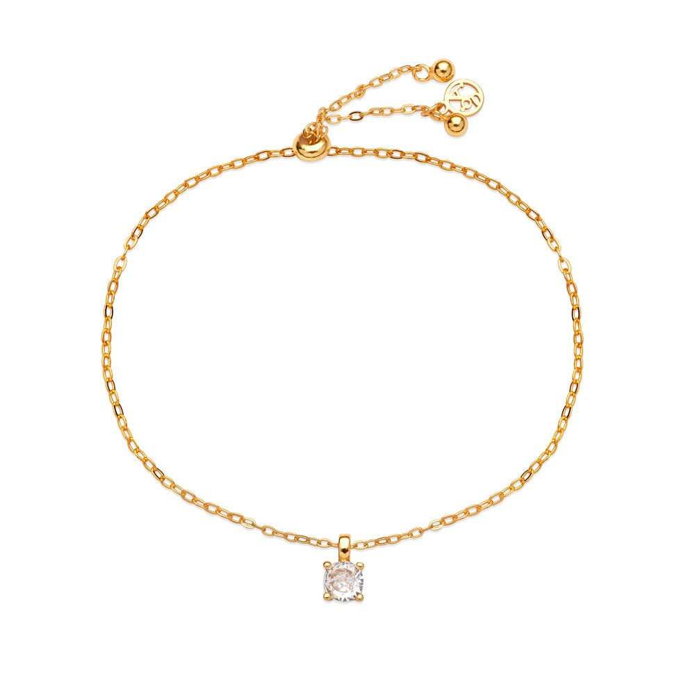 Argento Gold Solitaire Pull Bracelet