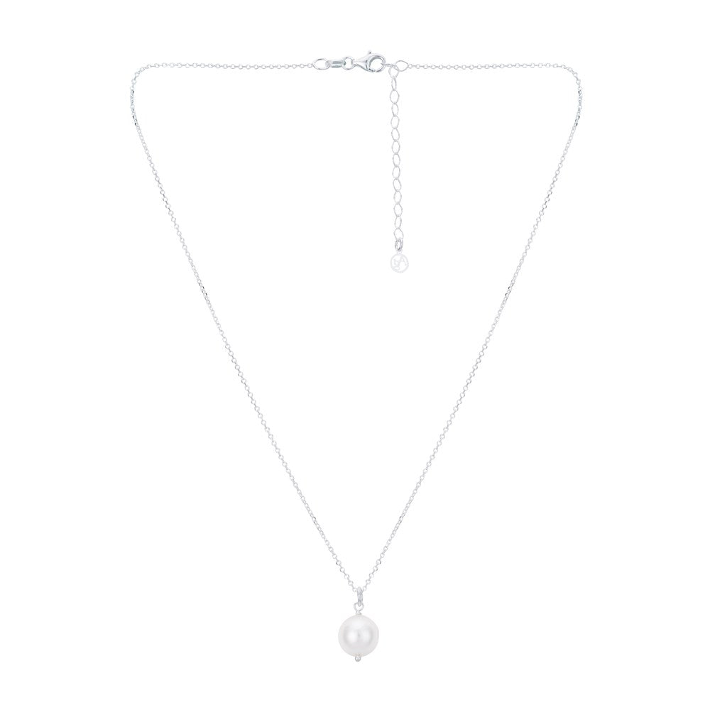 Argento Silver Pearl Necklace