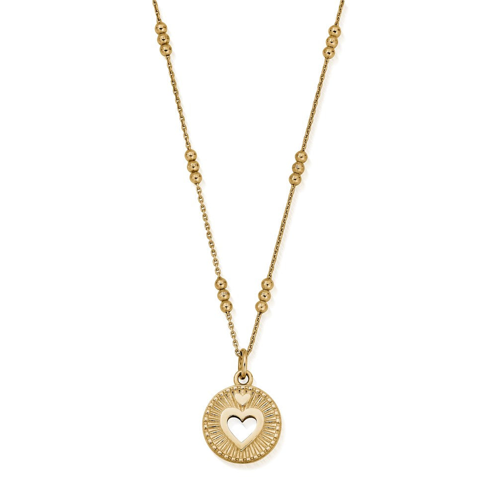 ChloBo Gold Guiding Heart Bobble Chain Necklace