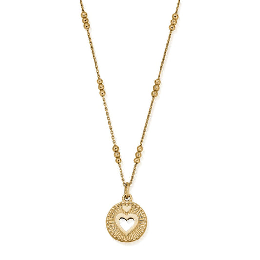 ChloBo Gold Guiding Heart Bobble Chain Necklace