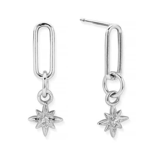 ChloBo Silver Divine Journey Link Earrings