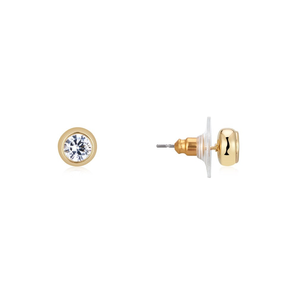 August Woods Gold Petite Halo Stud Earrings