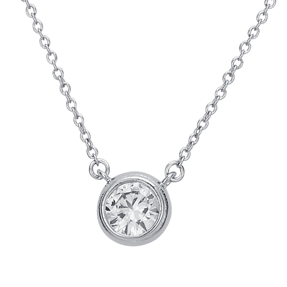 August Woods Silver Petite Halo Necklace