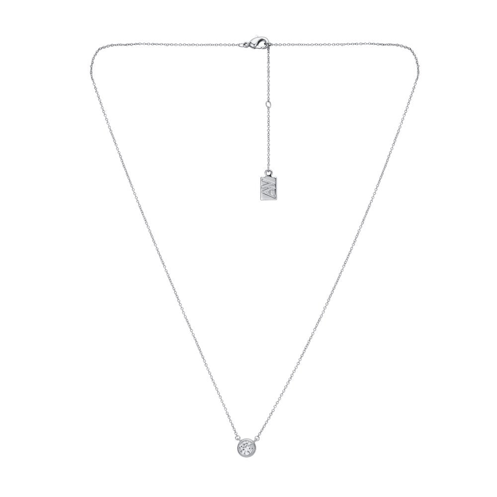 August Woods Silver Petite Halo Necklace