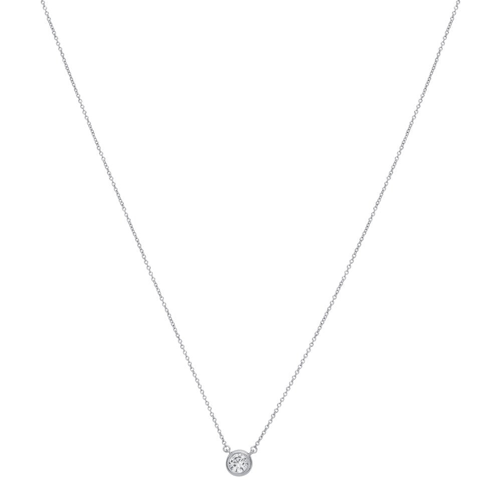 August Woods Silver Petite Halo Necklace