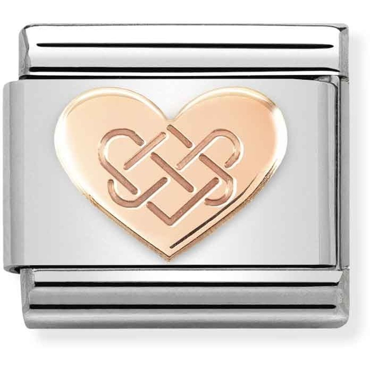 Nomination Rose Gold Celtic Heart Charm