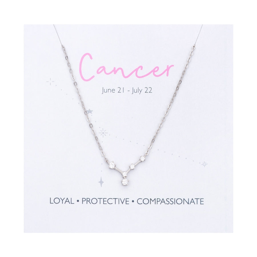 Argento Silver Cancer Constellation Necklace