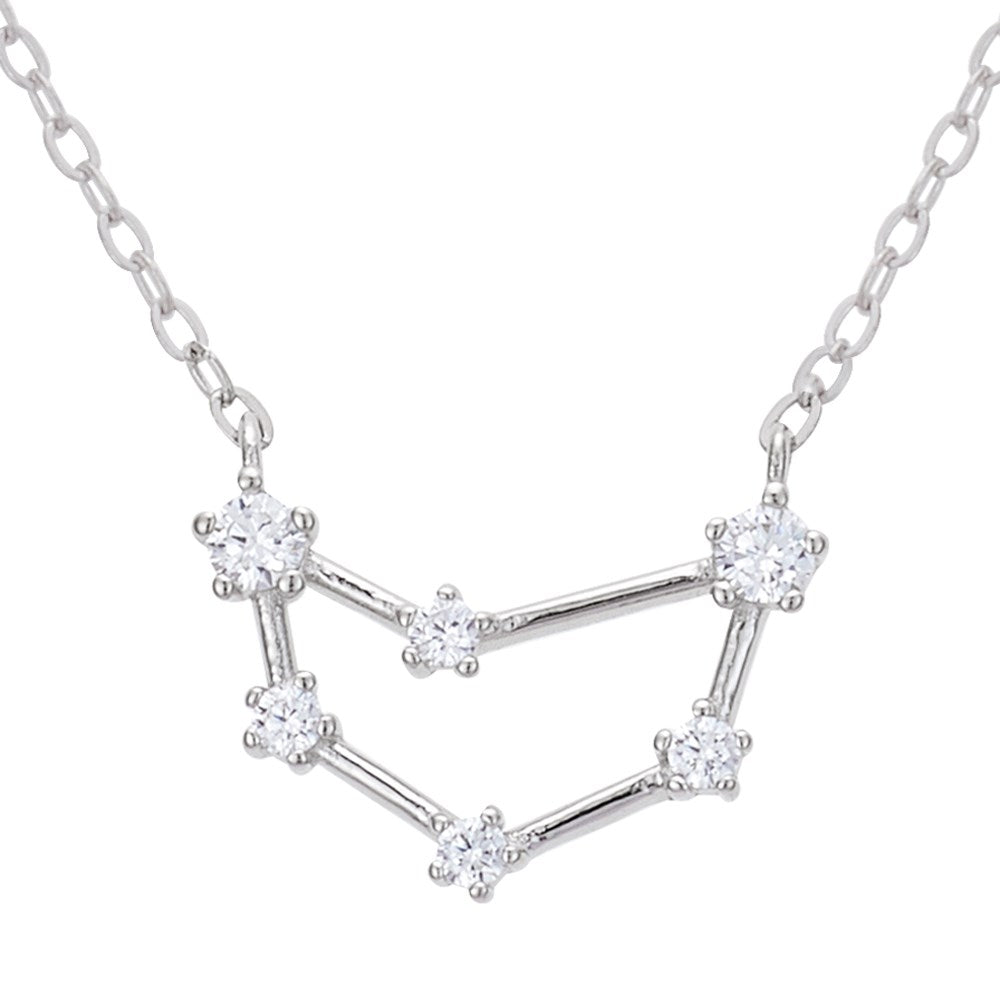 Argento Silver Capricorn Constellation Necklace