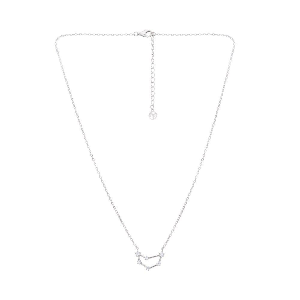 Argento Silver Capricorn Constellation Necklace