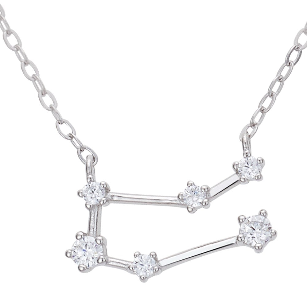 Argento Silver Gemini Constellation Necklace