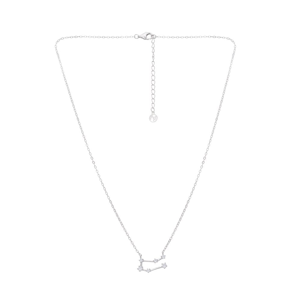 Argento Silver Gemini Constellation Necklace