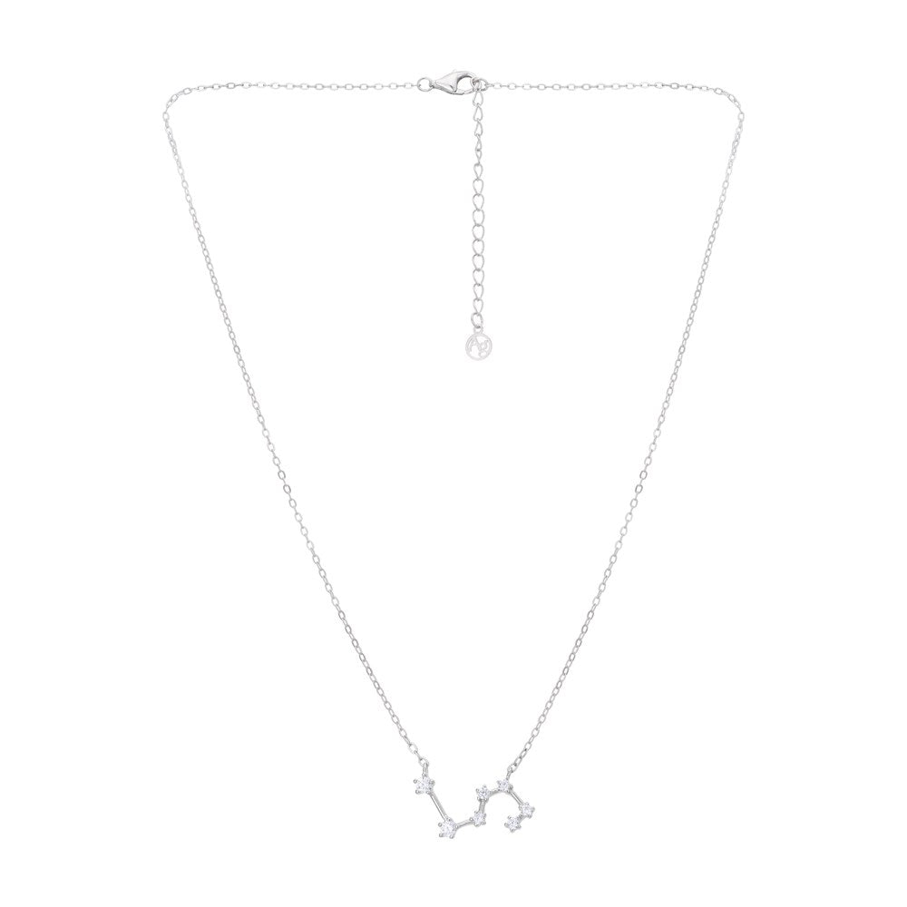 Argento Silver Leo Constellation Necklace
