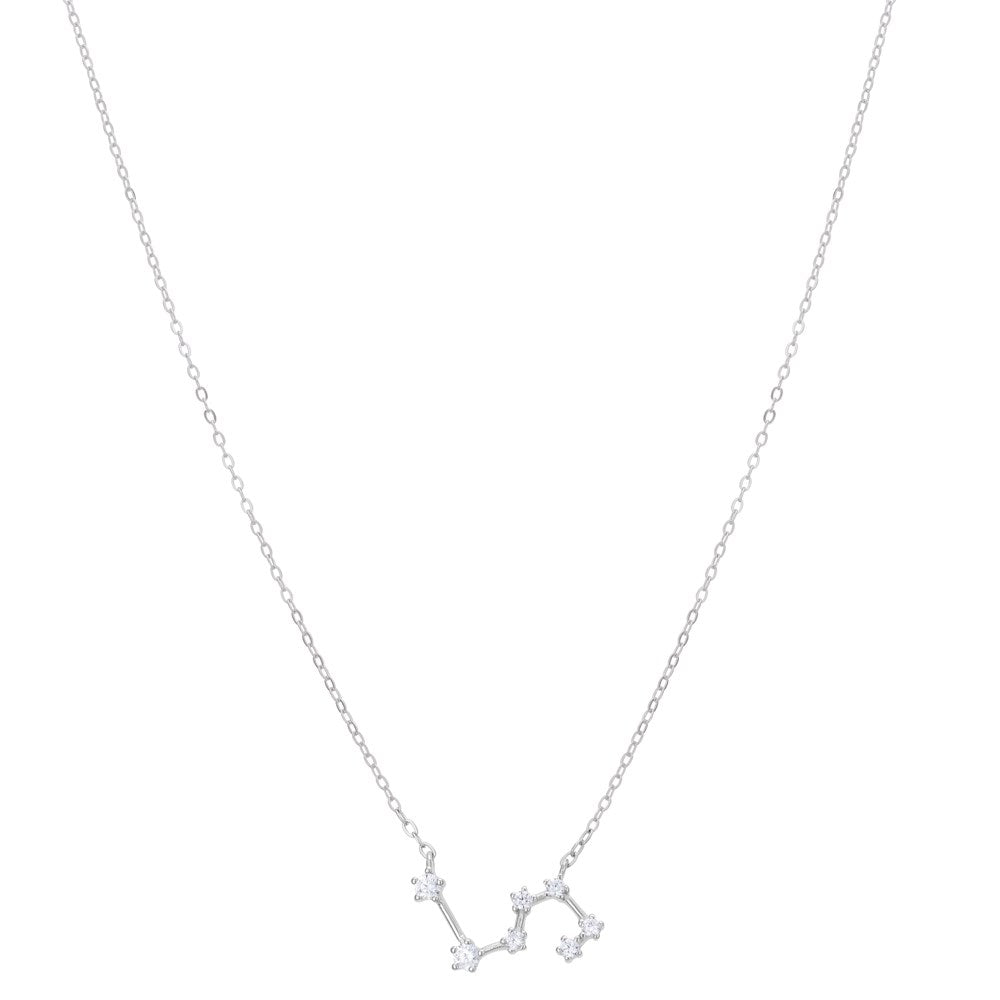 Argento Silver Leo Constellation Necklace