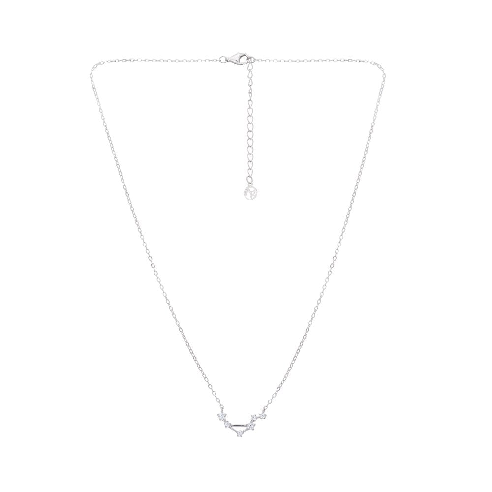 Argento Silver Libra Constellation Necklace
