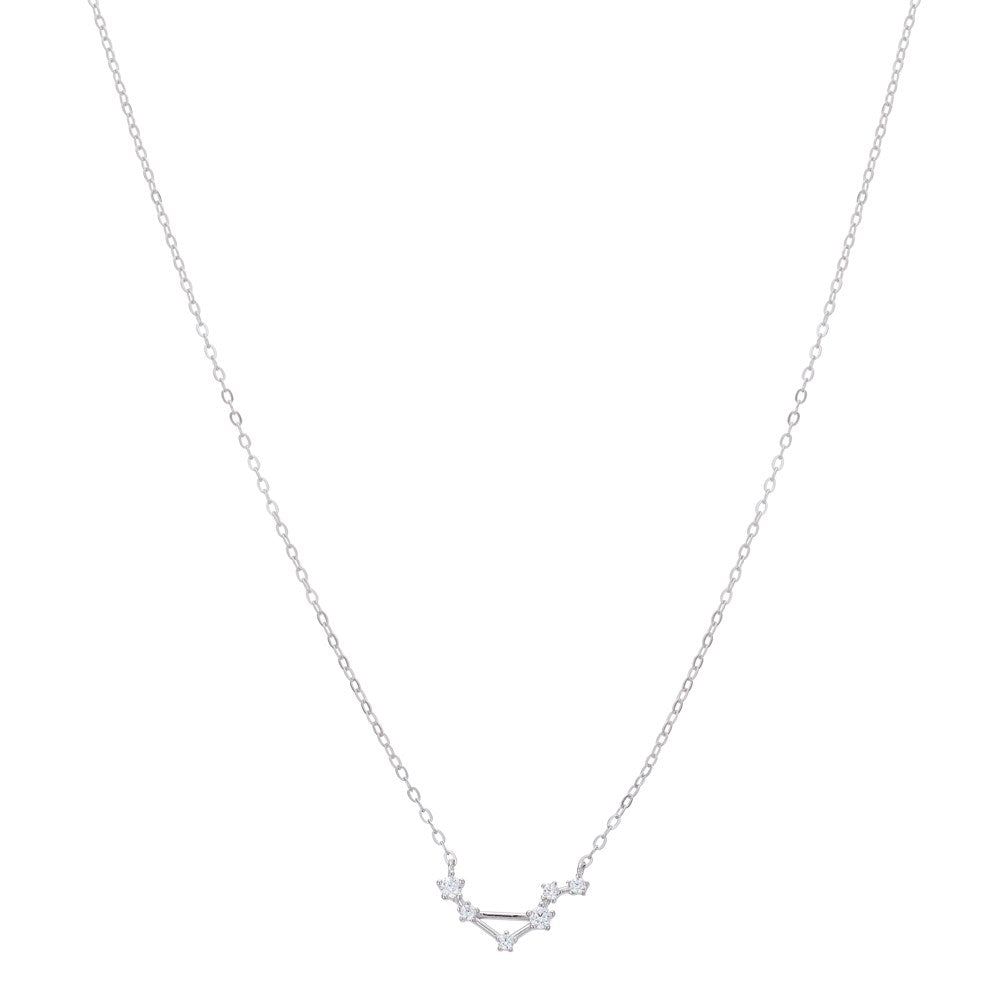 Argento Silver Libra Constellation Necklace