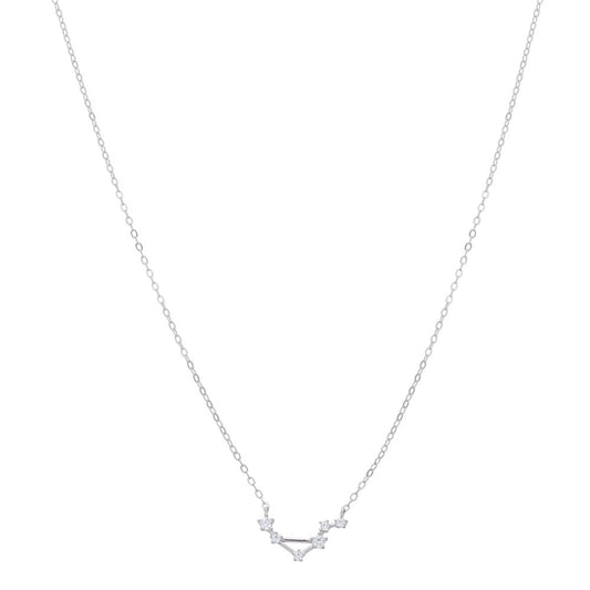Argento Silver Libra Constellation Necklace