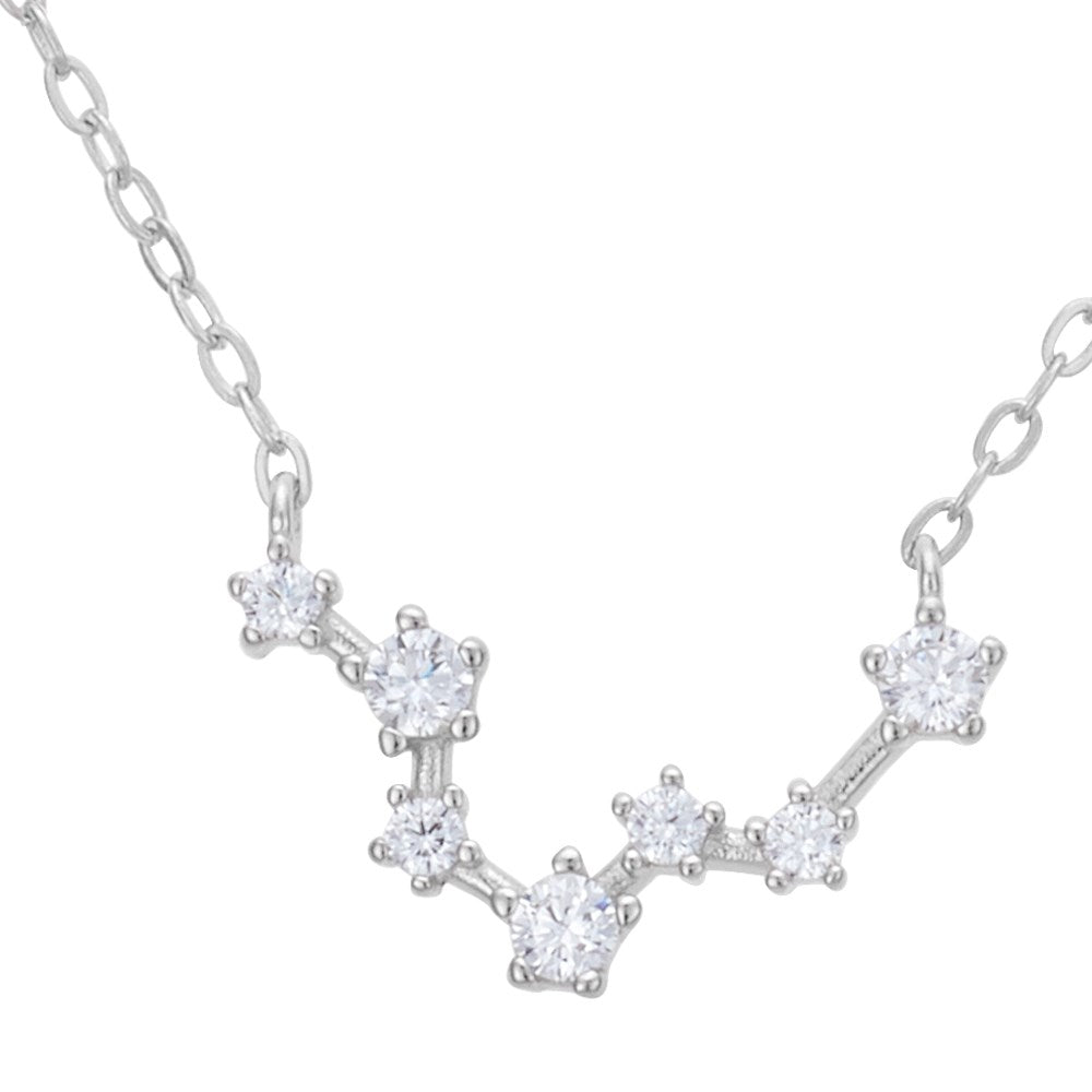 Argento Silver Pisces Constellation Necklace