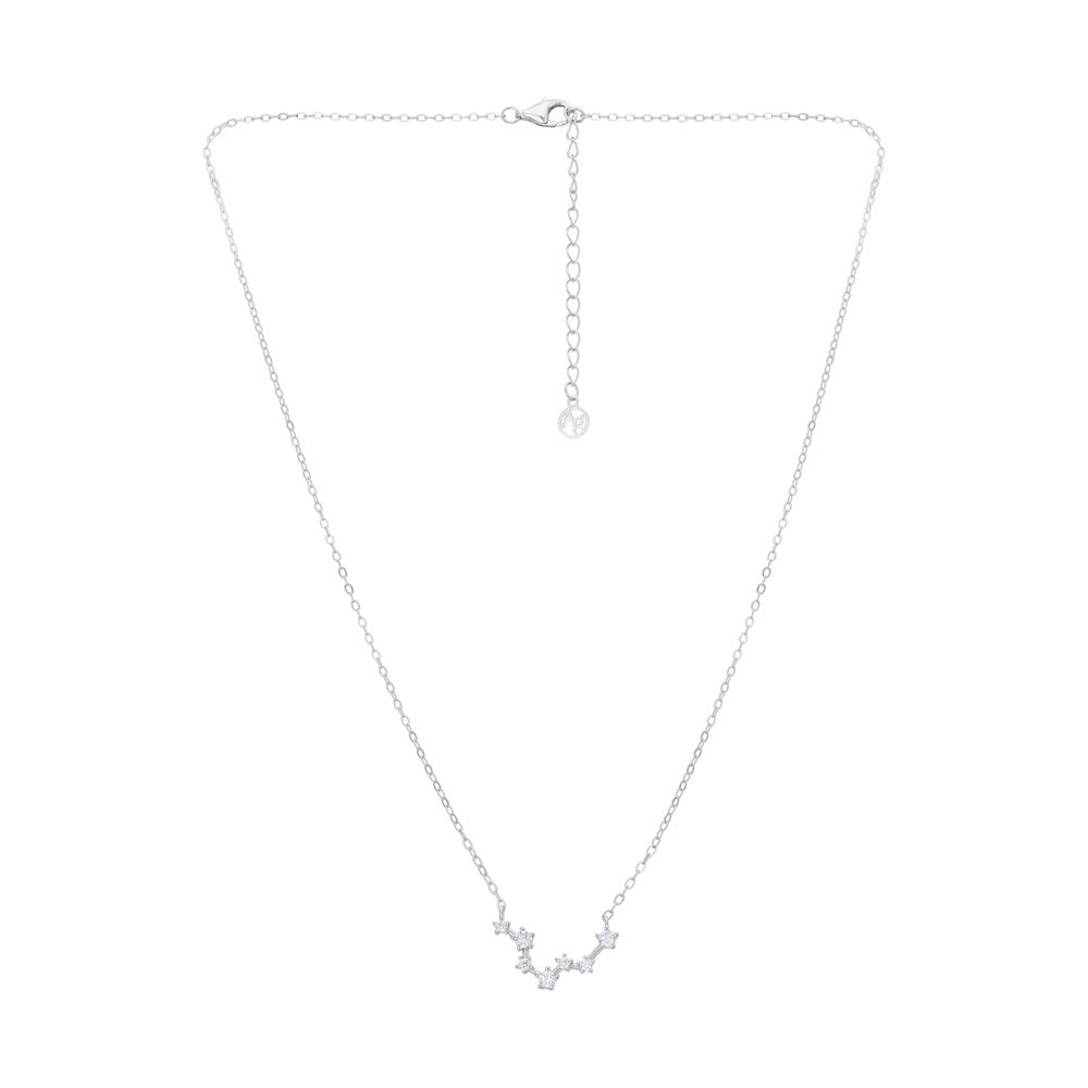 Argento Silver Pisces Constellation Necklace