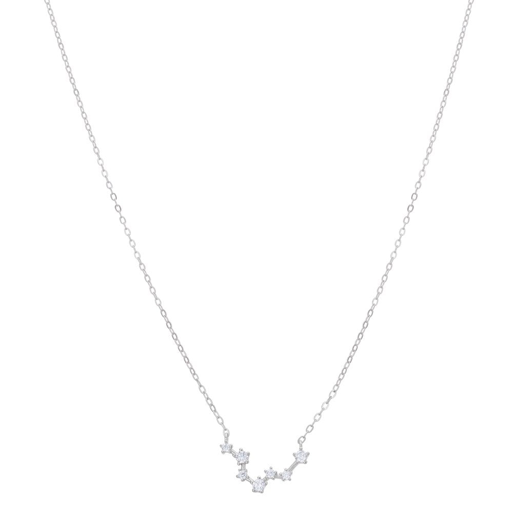 Argento Silver Pisces Constellation Necklace