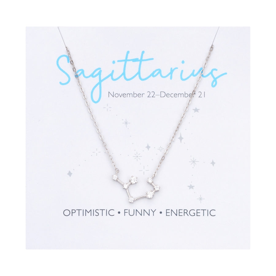 Argento Silver Sagittarius Constellation Necklace