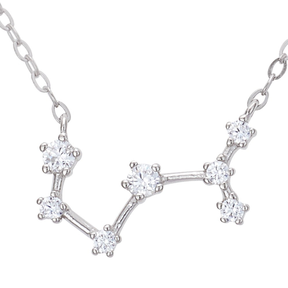 Argento Silver Scorpio Constellation Necklace