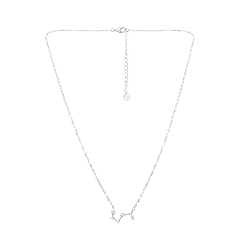 Argento Silver Scorpio Constellation Necklace