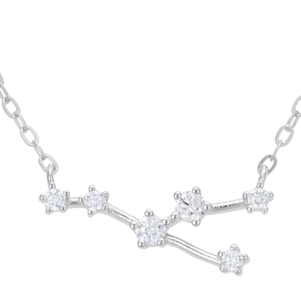 Argento Silver Taurus Constellation Necklace