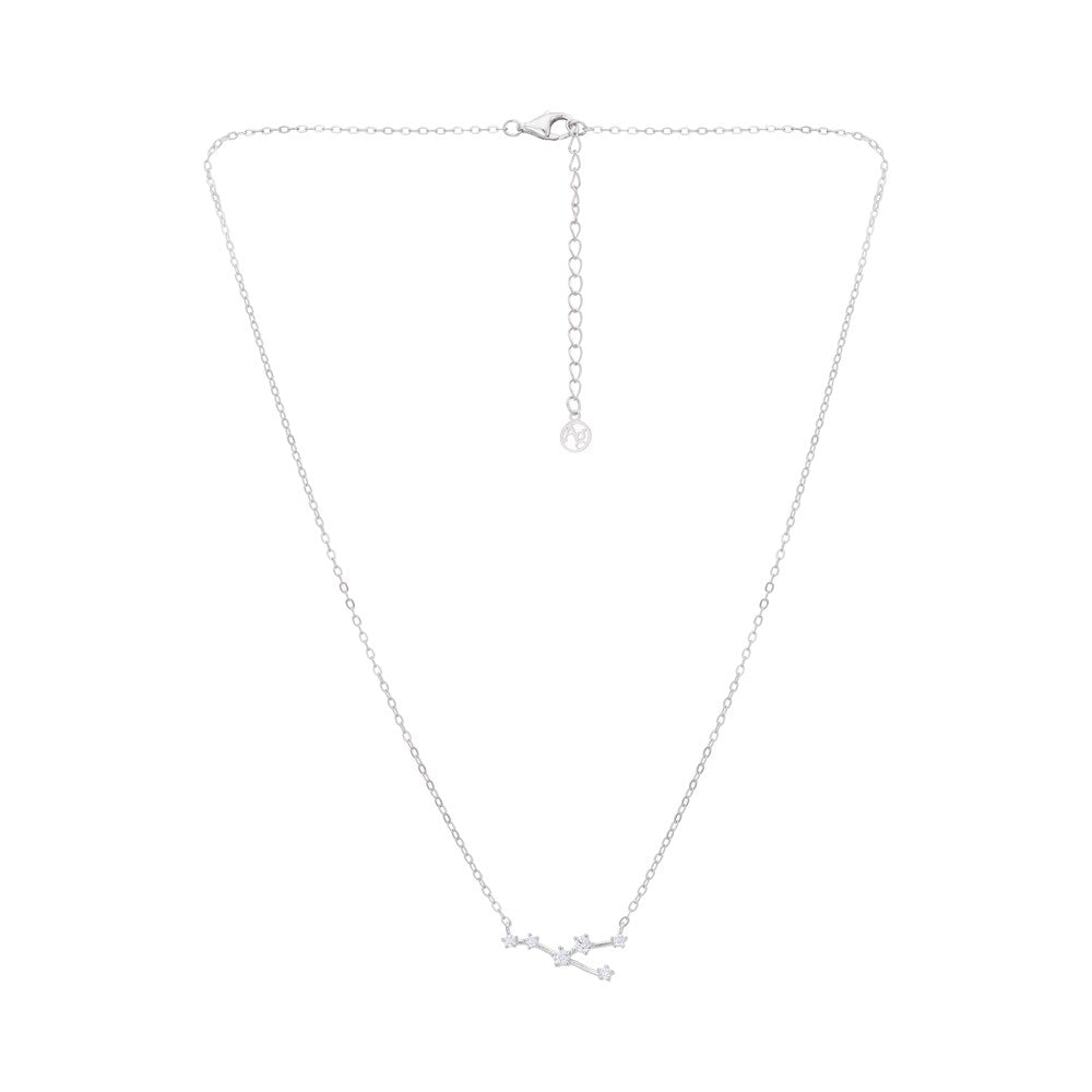 Argento Silver Taurus Constellation Necklace