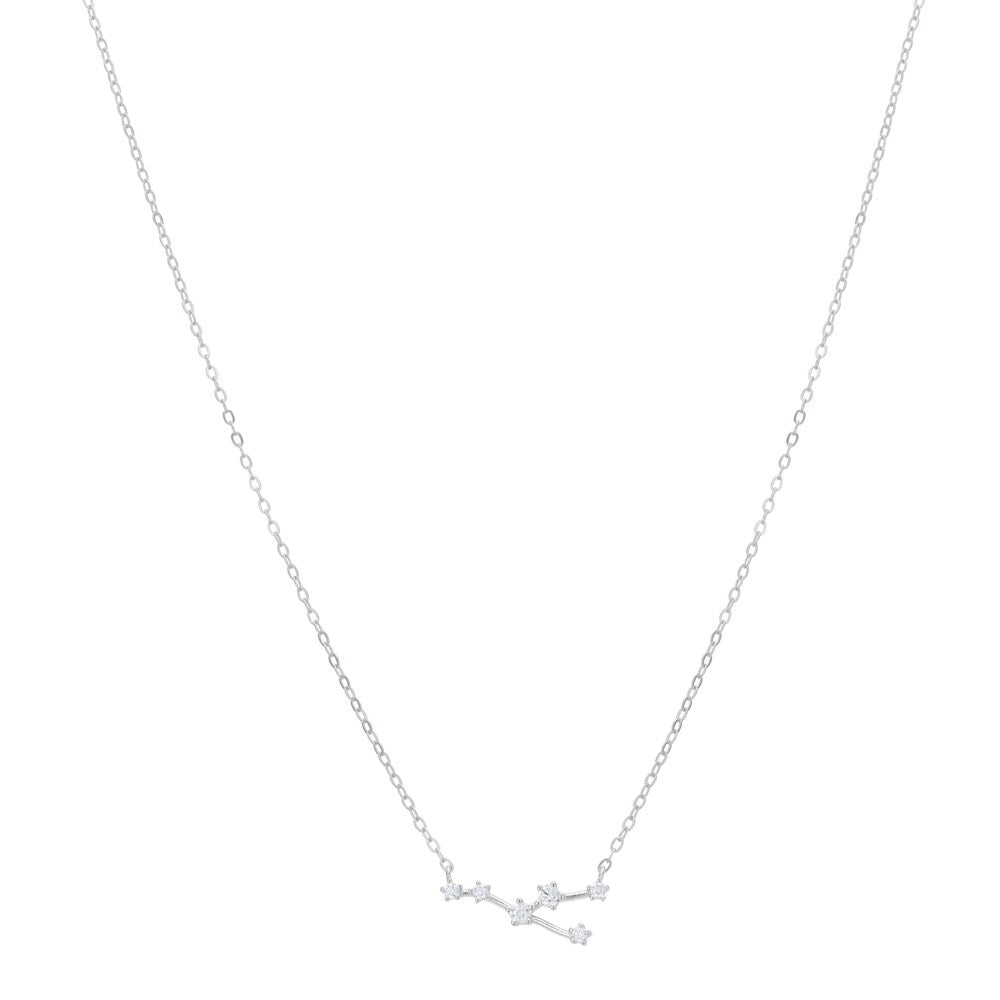 Argento Silver Taurus Constellation Necklace