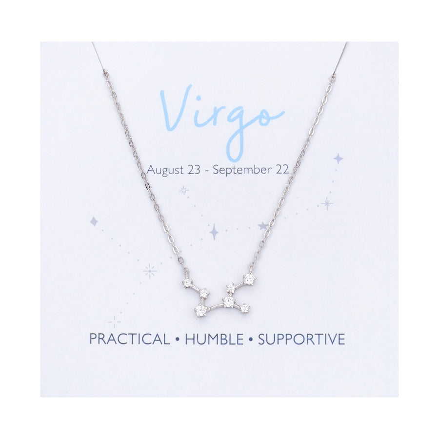 Argento Silver Virgo Constellation Necklace