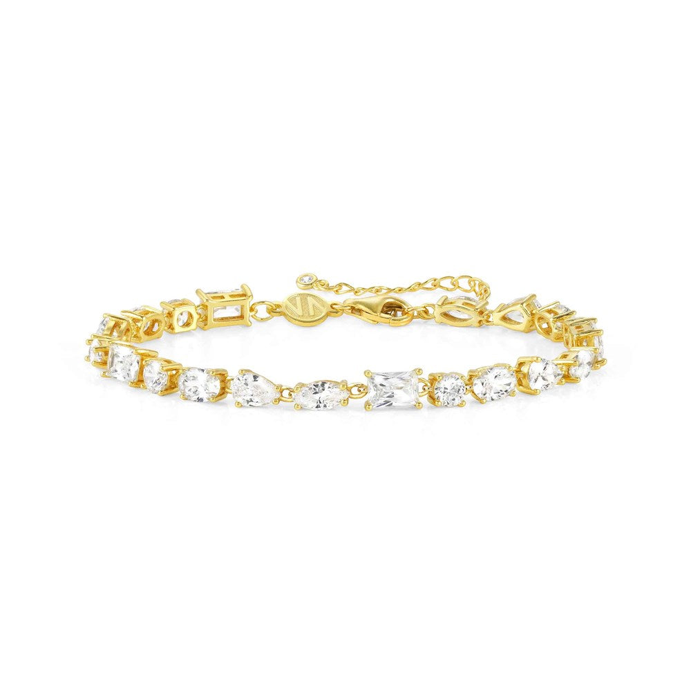 Nomination Colour Wave Gold Crystal Bracelet