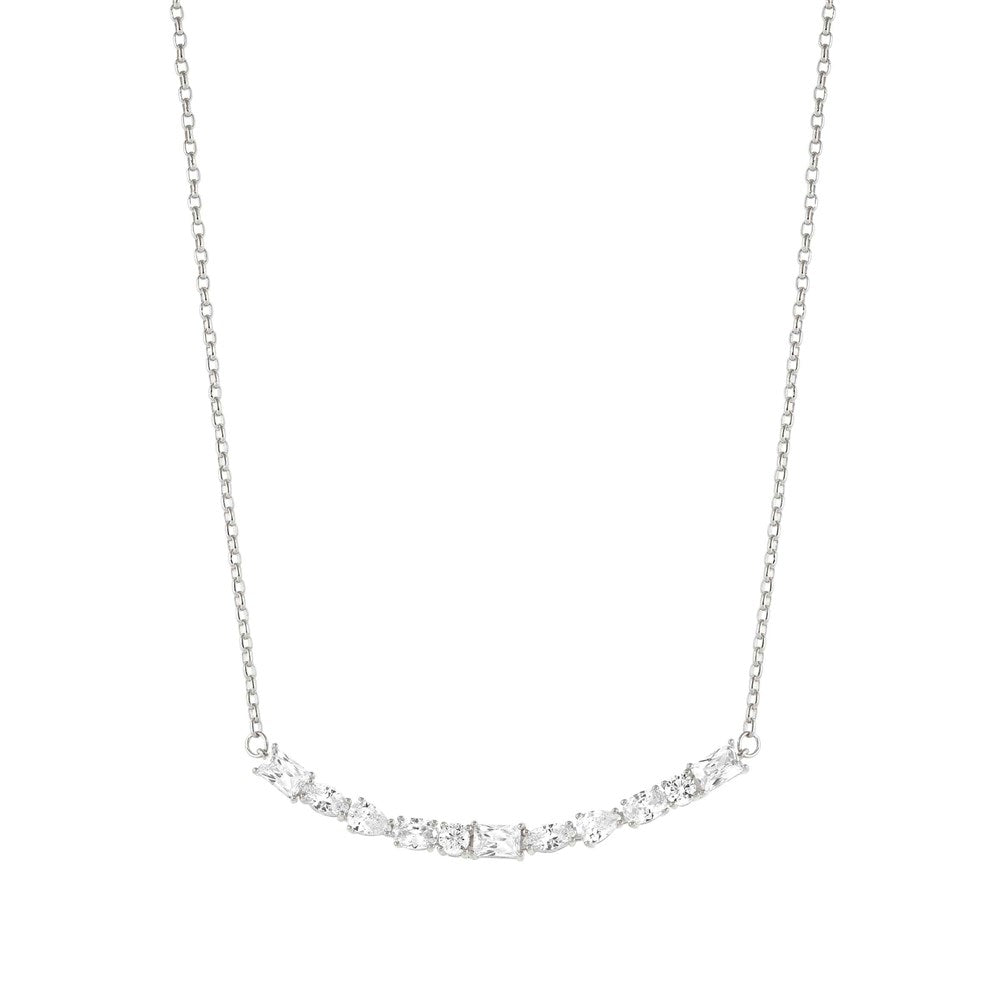 Nomination Colour Wave Silver Crystal Necklace