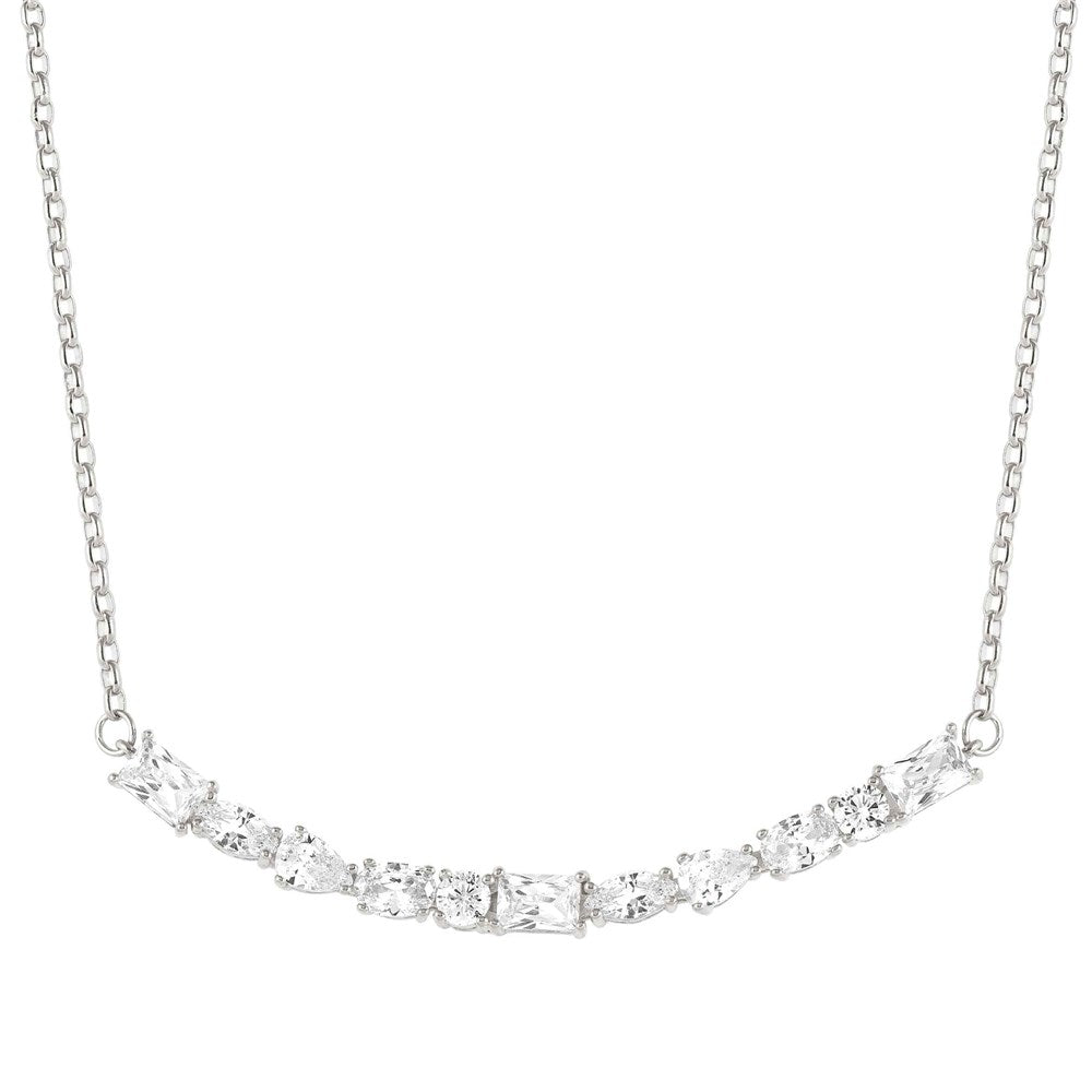 Nomination Colour Wave Silver Crystal Necklace