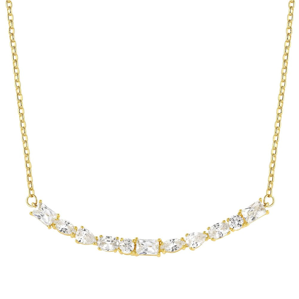 Nomination Colour Wave Gold Crystal Necklace