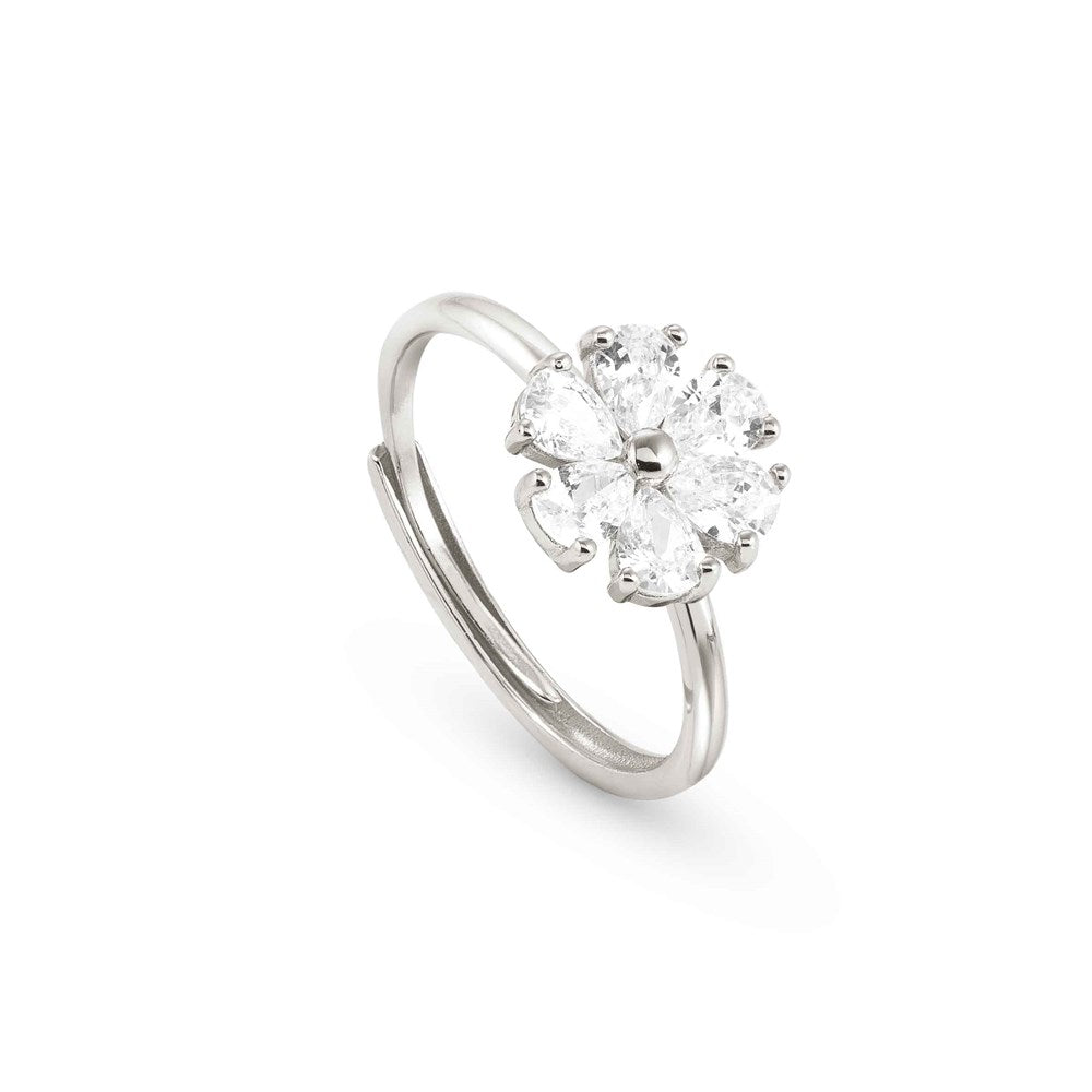 Nomination Sweetrock Silver Flower Adjustable Ring 