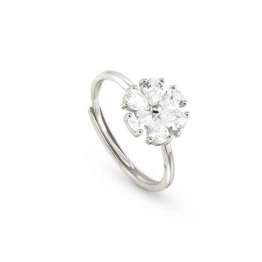 Nomination Sweetrock Silver Flower Adjustable Ring 